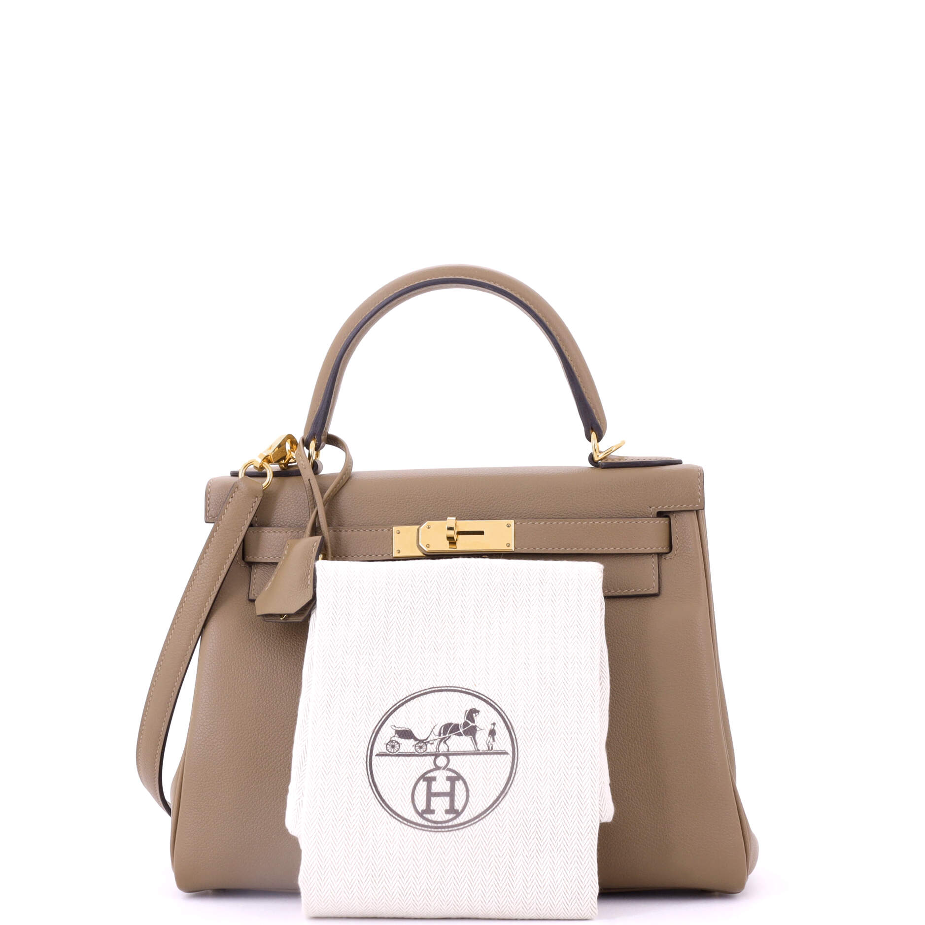 Kelly Handbag Beige De Weimar Evercolor with Gold Hardware 28