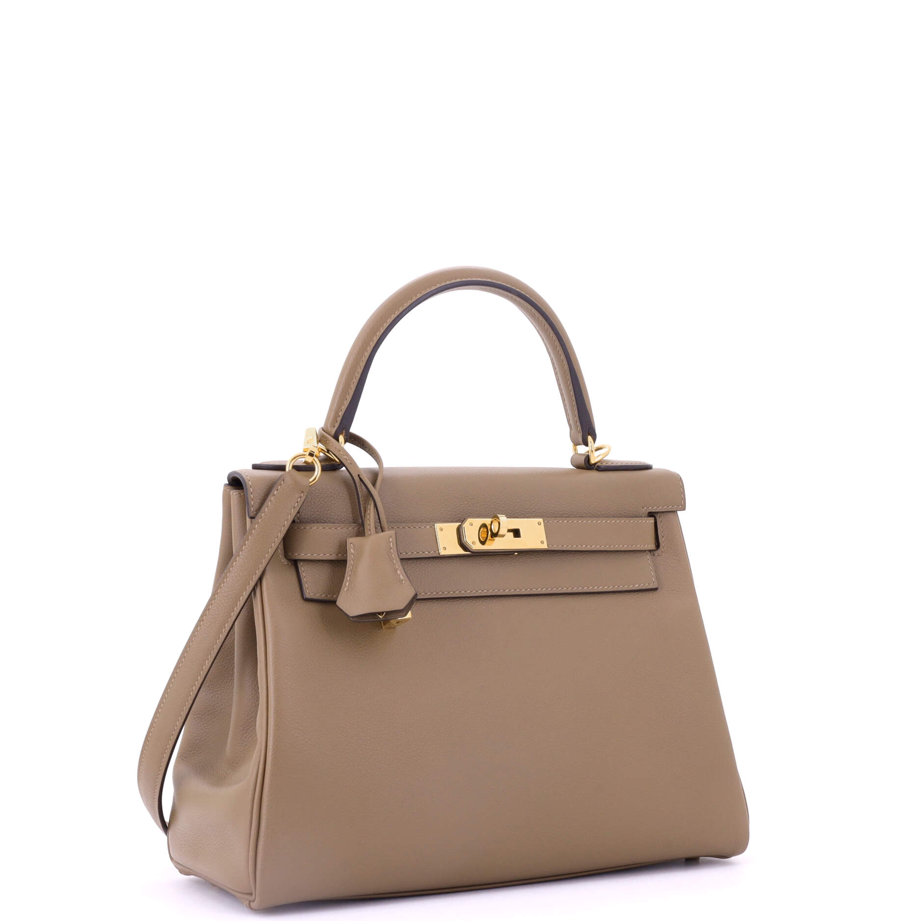 Kelly Handbag Beige De Weimar Evercolor with Gold Hardware 28