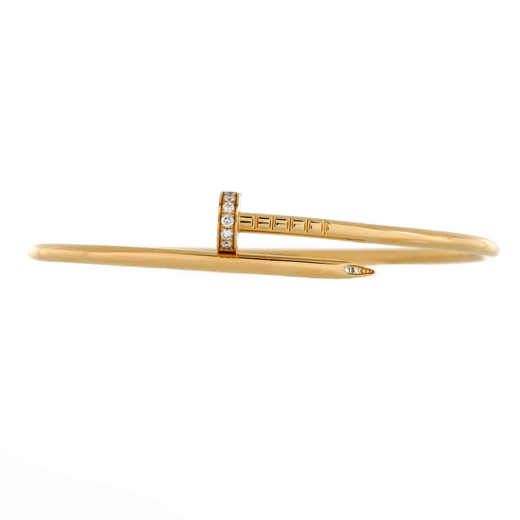 Juste un Clou Bracelet 18K Yellow Gold with Diamonds Small