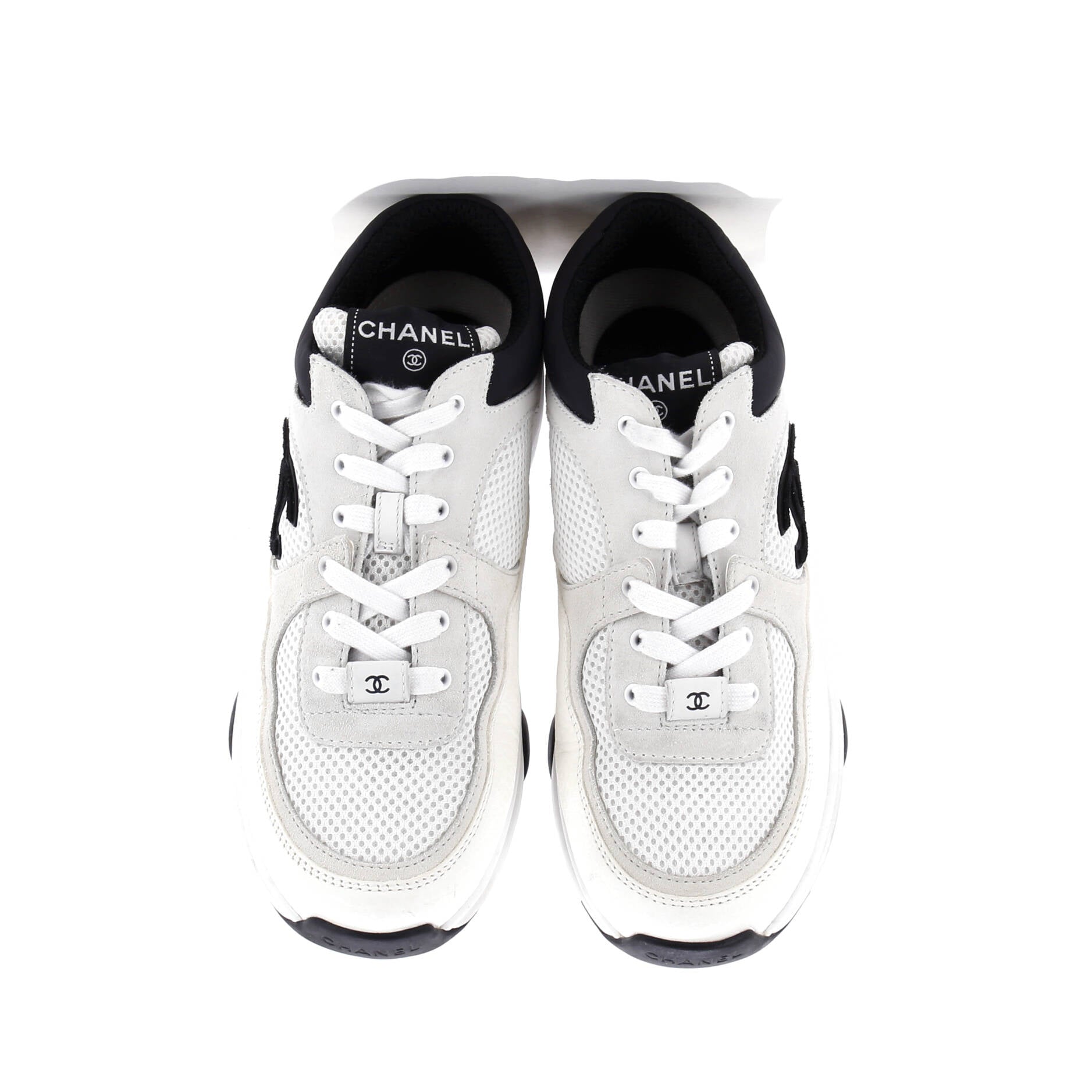 Women's CC Low-Top Sneakers Leather and Mesh