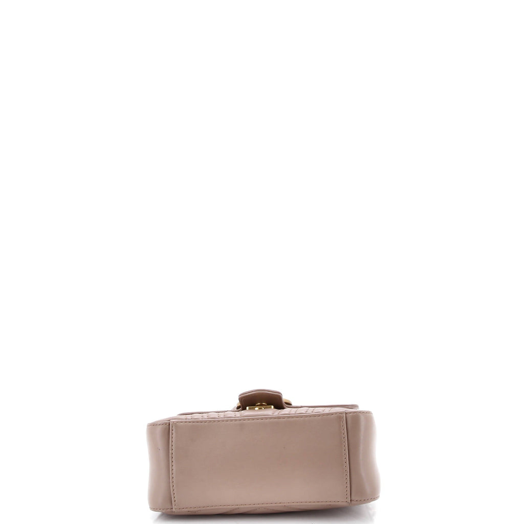GG Marmont Top Handle Flap Bag Matelasse Leather Mini