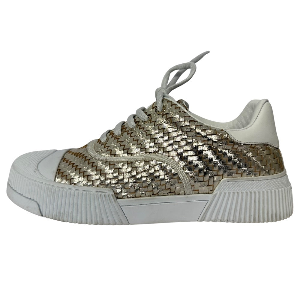 Christian Dior D-SMASH Intrecciato Leather Sneakers