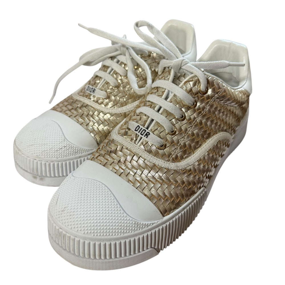 Christian Dior D-SMASH Intrecciato Leather Sneakers
