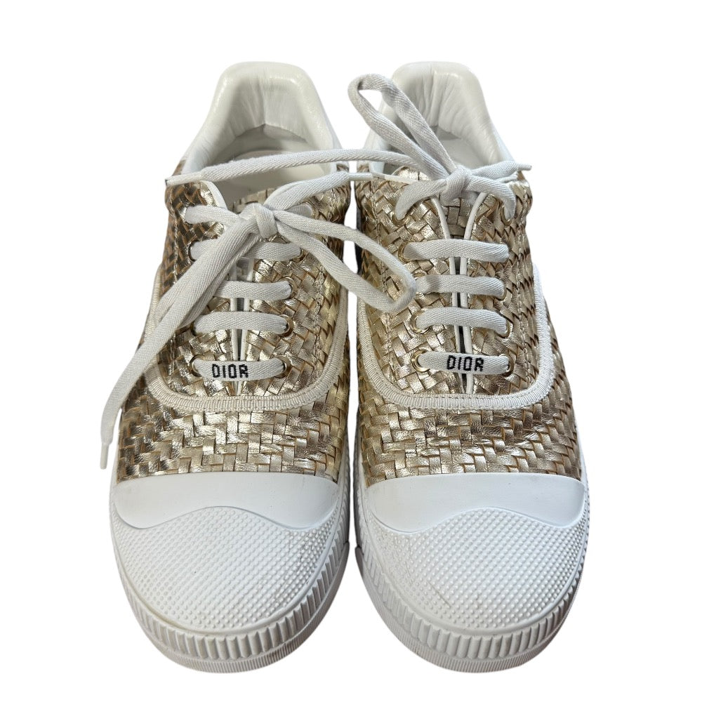Christian Dior D-SMASH Intrecciato Leather Sneakers