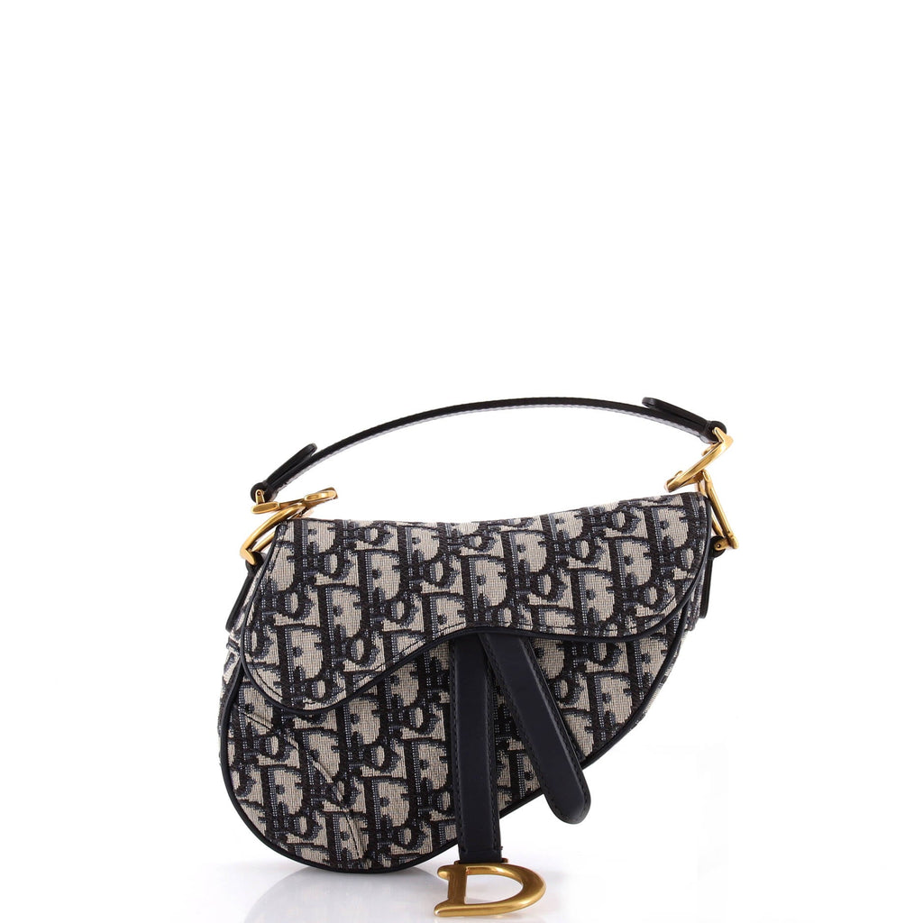 Saddle Handbag Oblique Canvas Mini