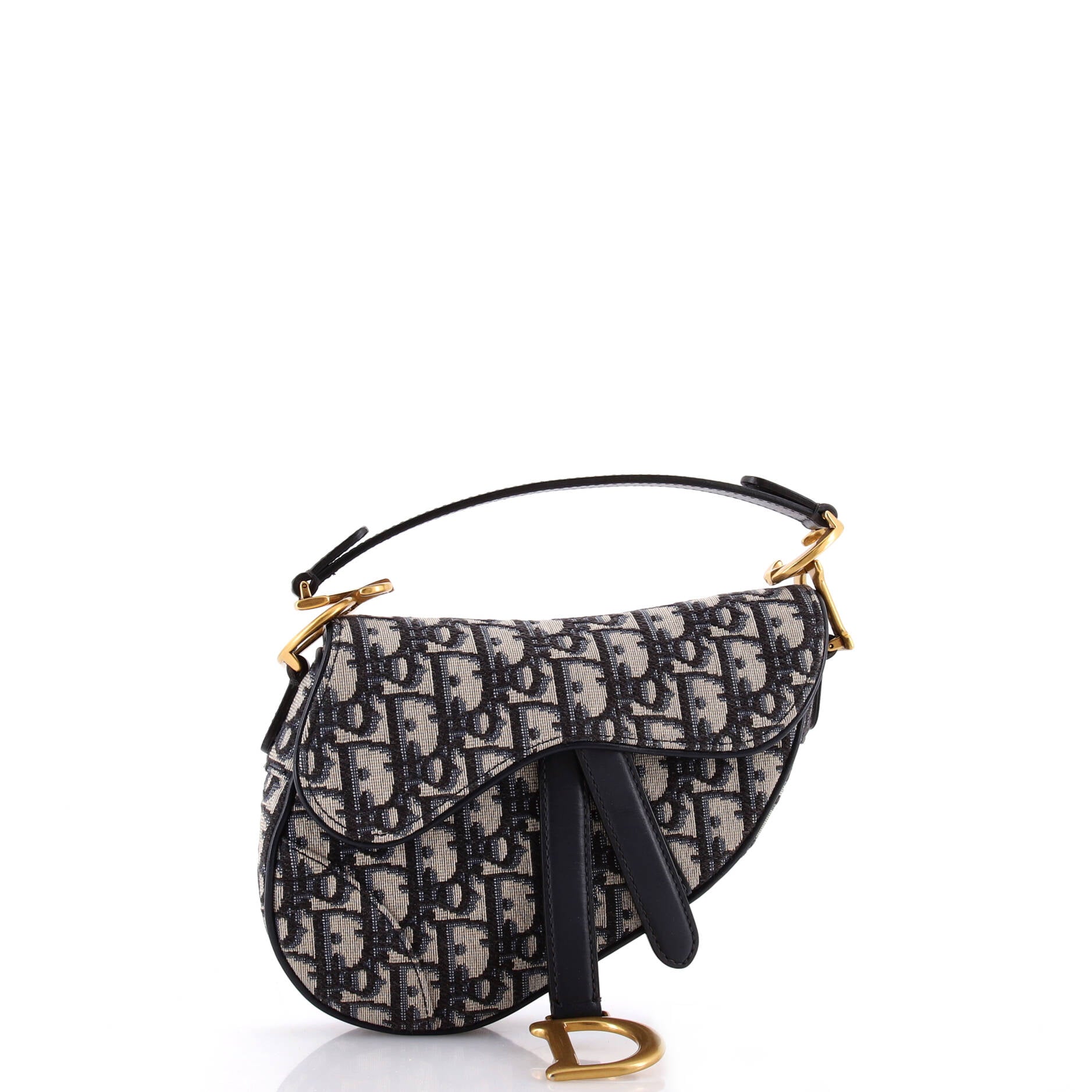 Saddle Handbag Oblique Canvas Mini