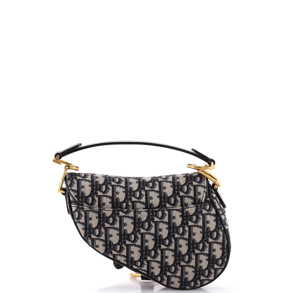 Saddle Handbag Oblique Canvas Mini