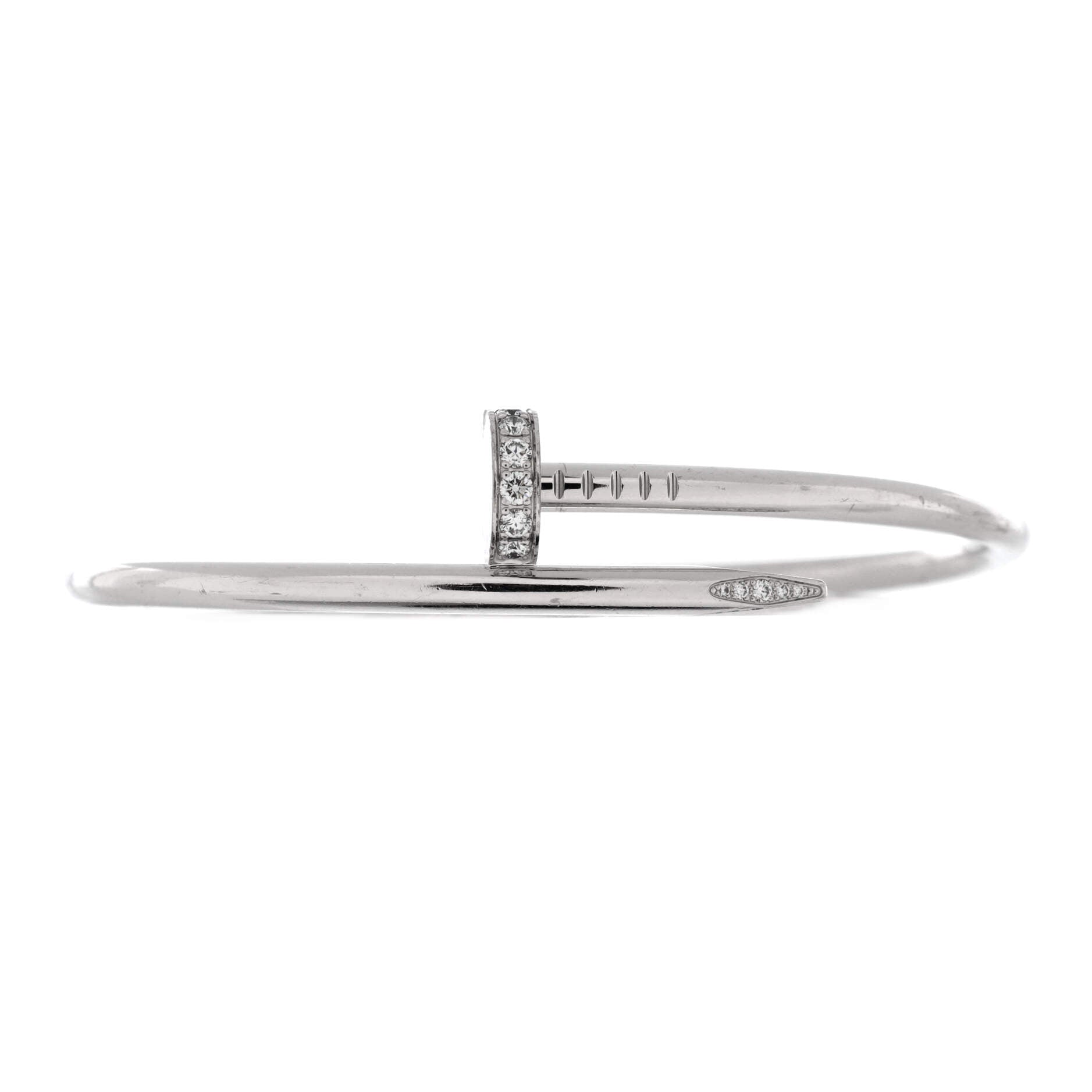 Juste un Clou Bracelet 18K White Gold with Diamonds Classic