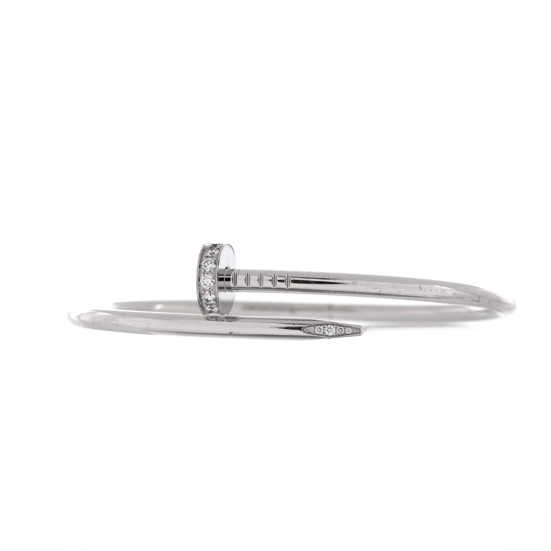 Juste un Clou Bracelet 18K White Gold with Diamonds Classic