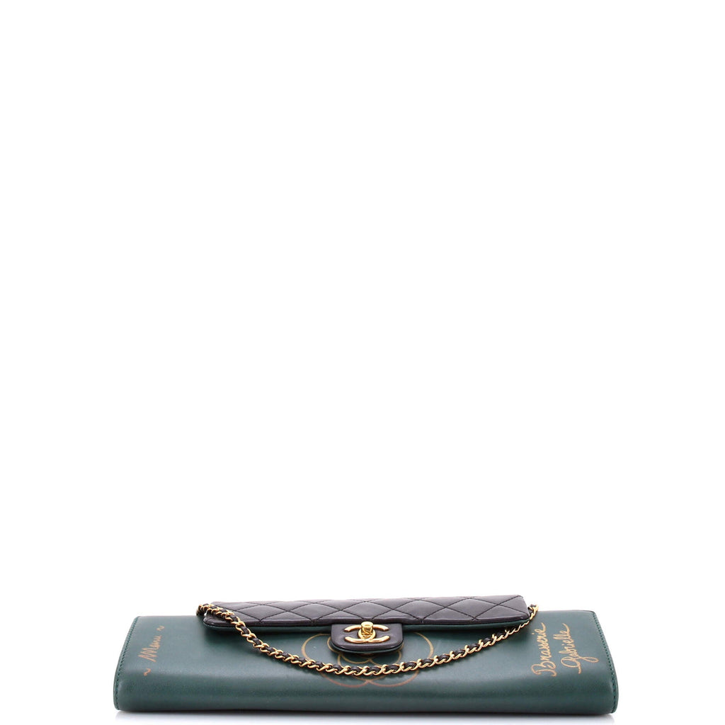 Brasserie Gabrielle Menu Flap Clutch Quilted Calfskin