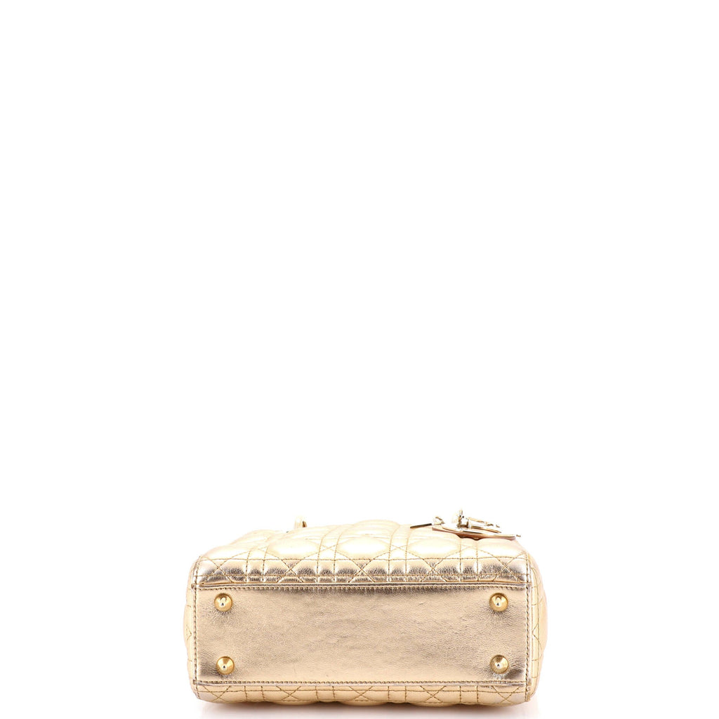 My ABCDior Lady Dior Bag Metallic Cannage Quilt Leather