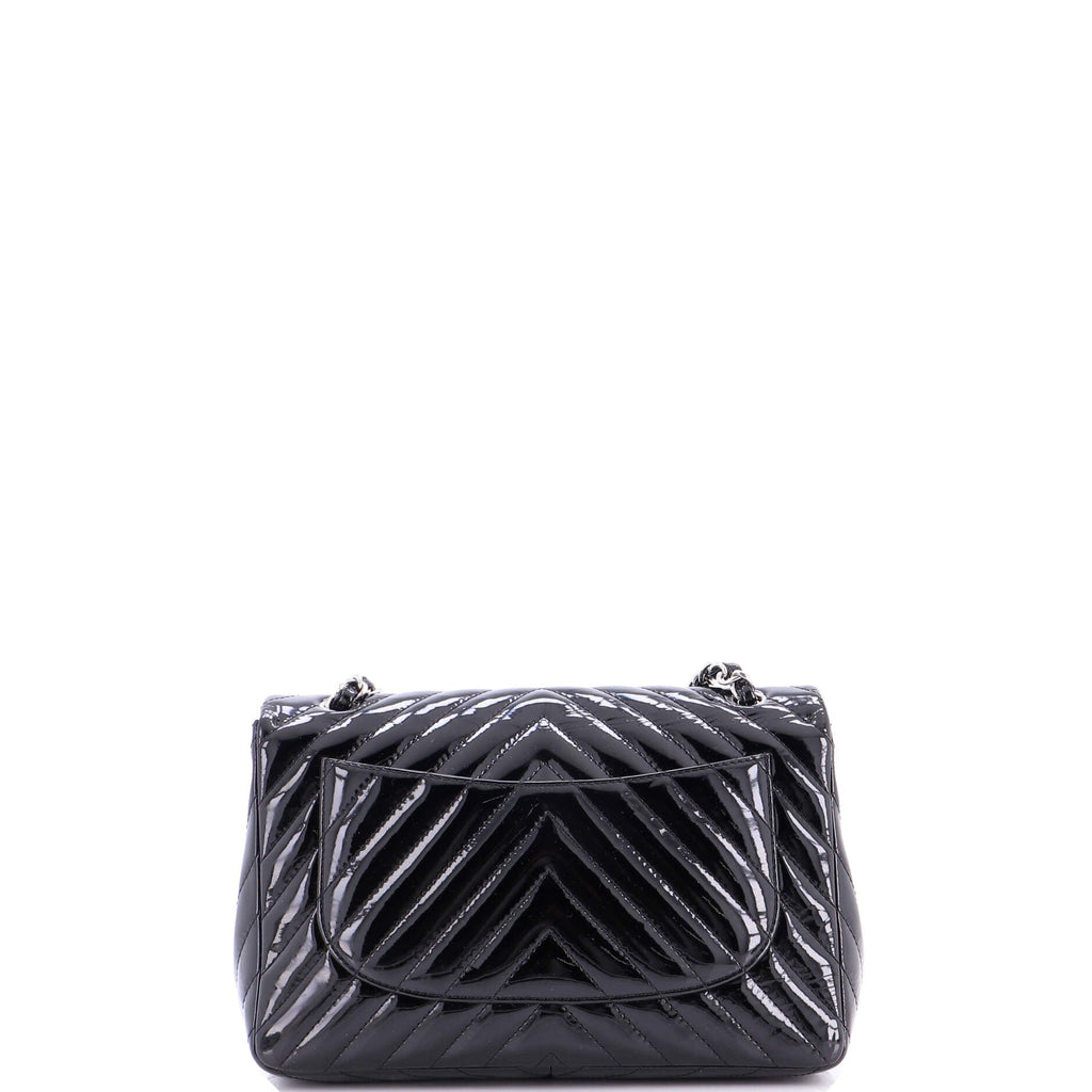 Classic Single Flap Bag Chevron Patent Maxi