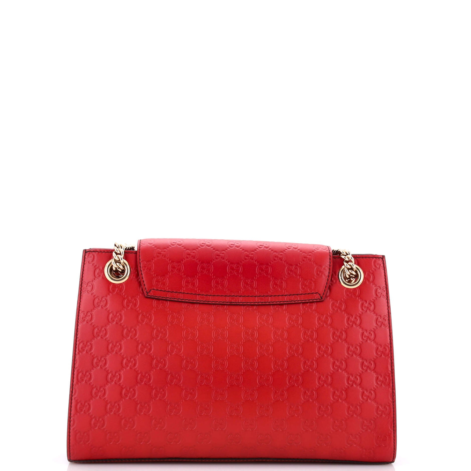 Emily Chain Flap Shoulder Bag Guccissima Leather Large