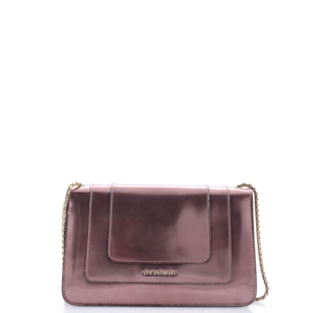 Serpenti Forever Shoulder Bag Metallic Leather Small