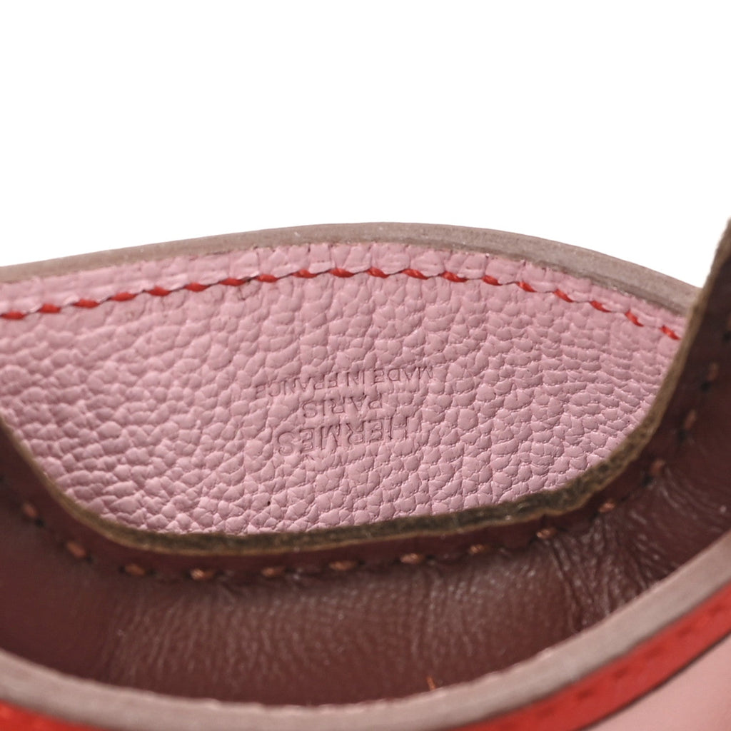 Milo Lambskin Grigri Rodeo Robeo Coeur Bag Charm PM Terre Capucine Rose Sakura