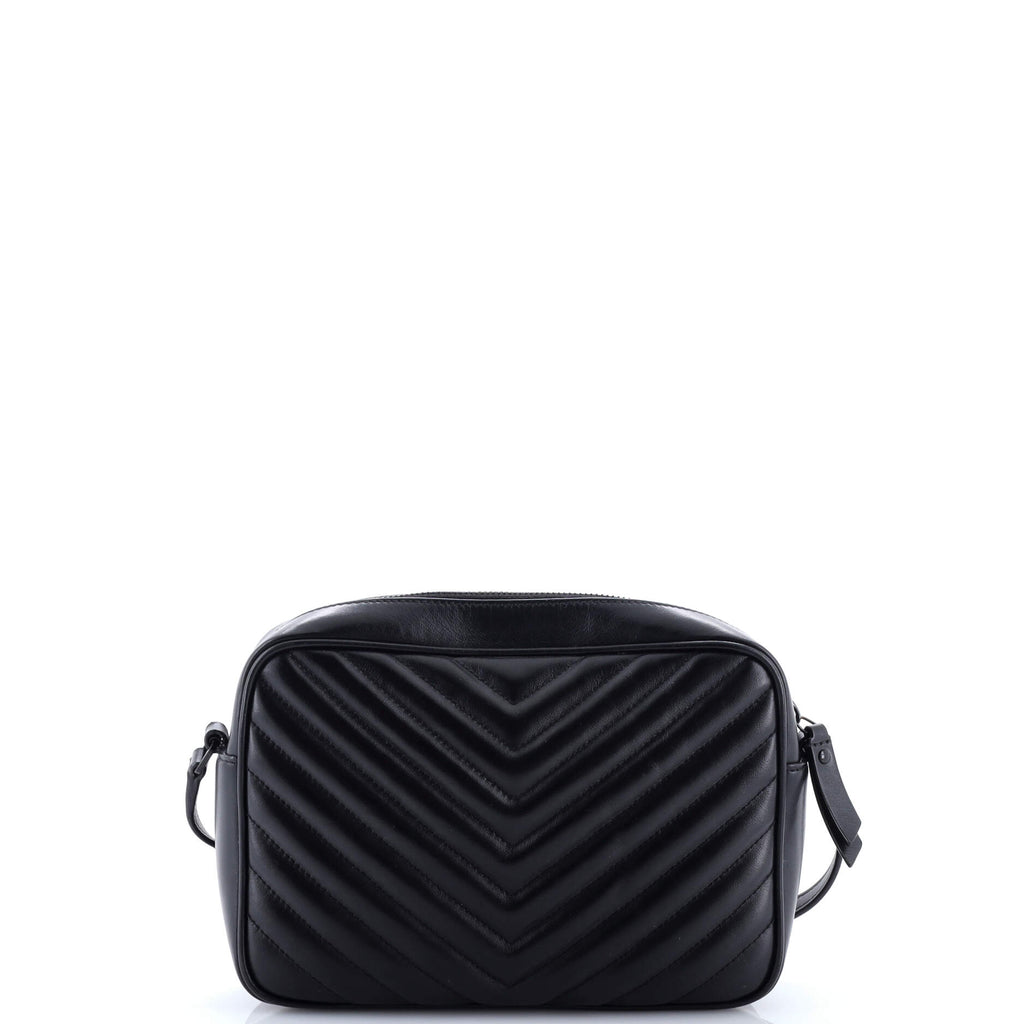 Lou Camera Bag Matelasse Chevron Leather Small
