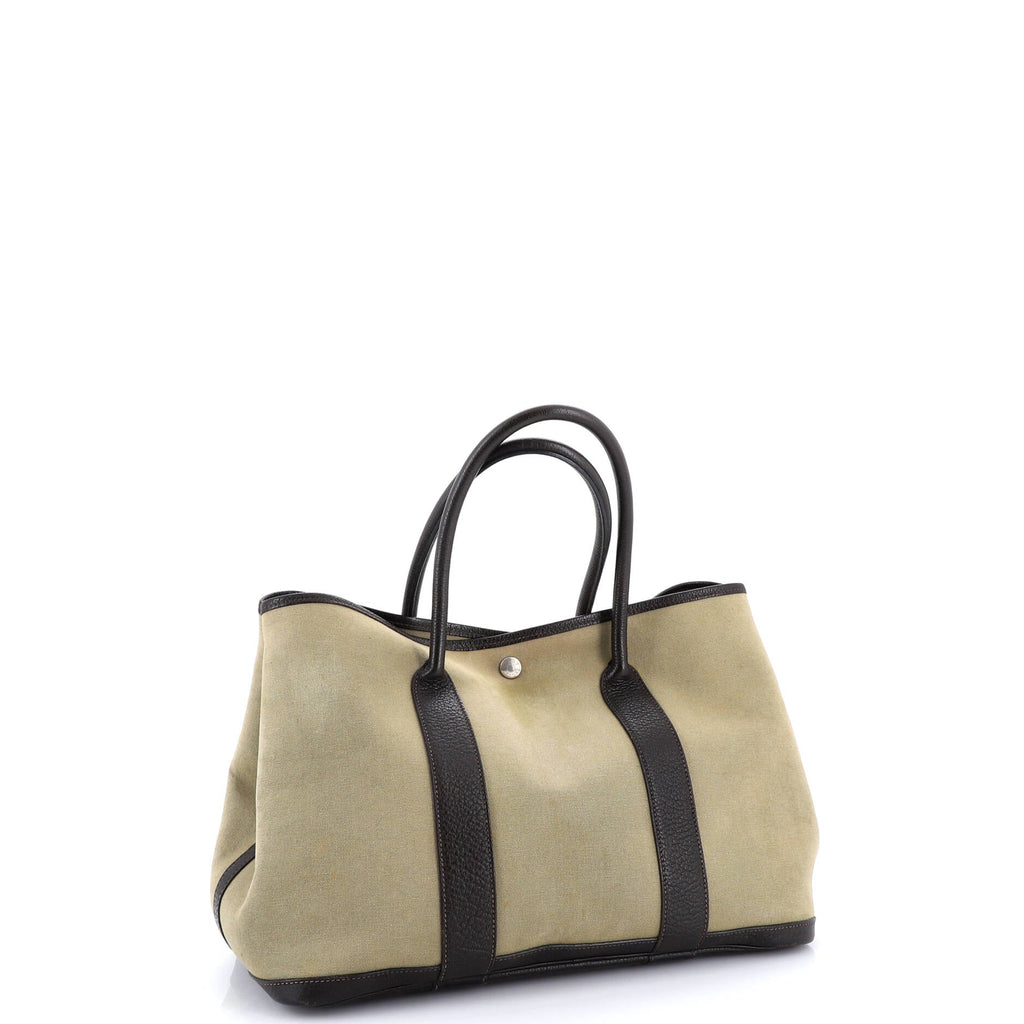 Garden Party Tote Toile and Leather 36