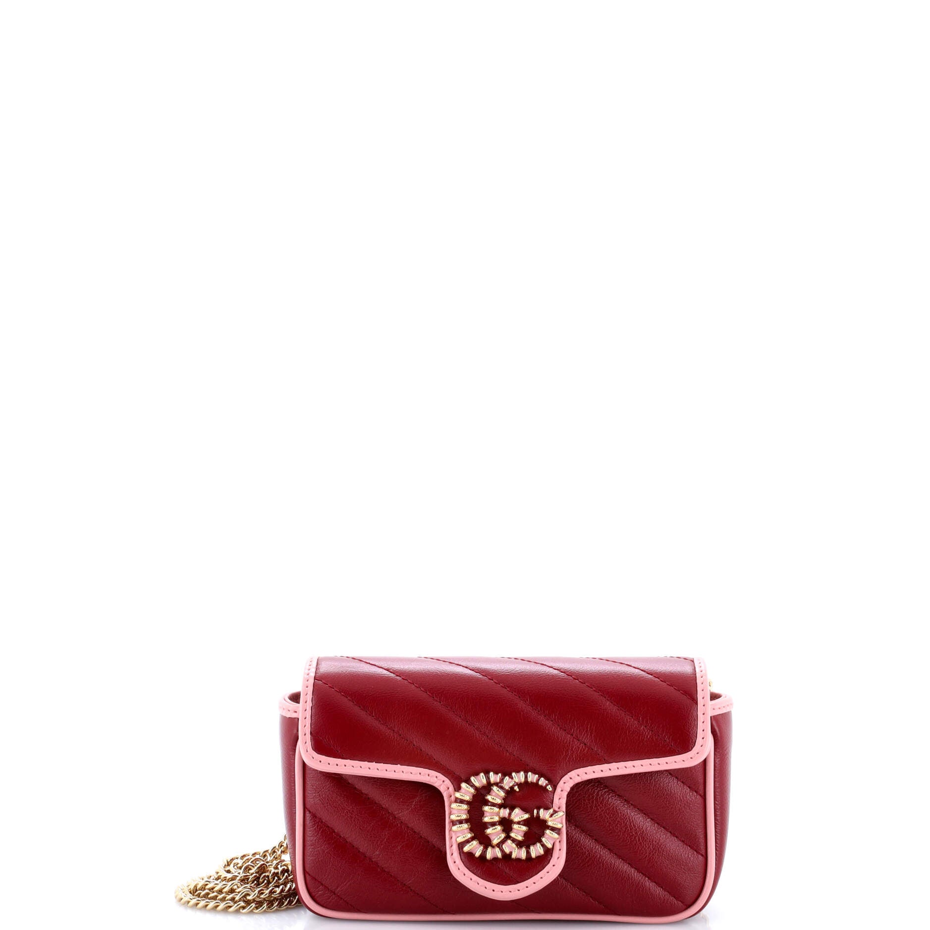 GG Marmont Flap Bag Diagonal Quilted Leather Super Mini