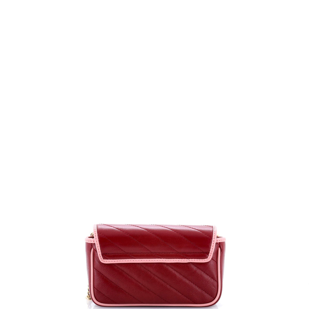 GG Marmont Flap Bag Diagonal Quilted Leather Super Mini