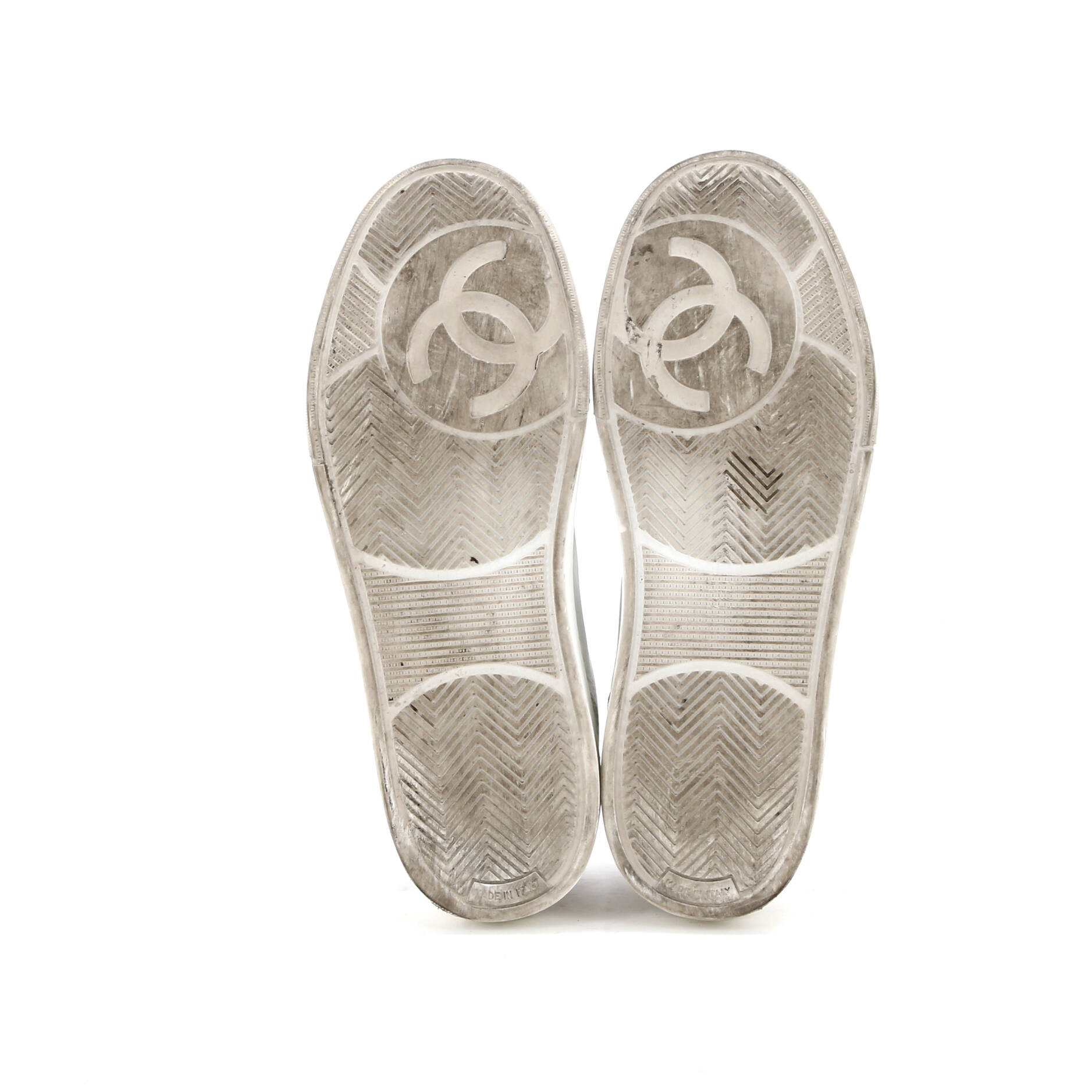 Women's CC Logo Low-Top Sneakers Leather