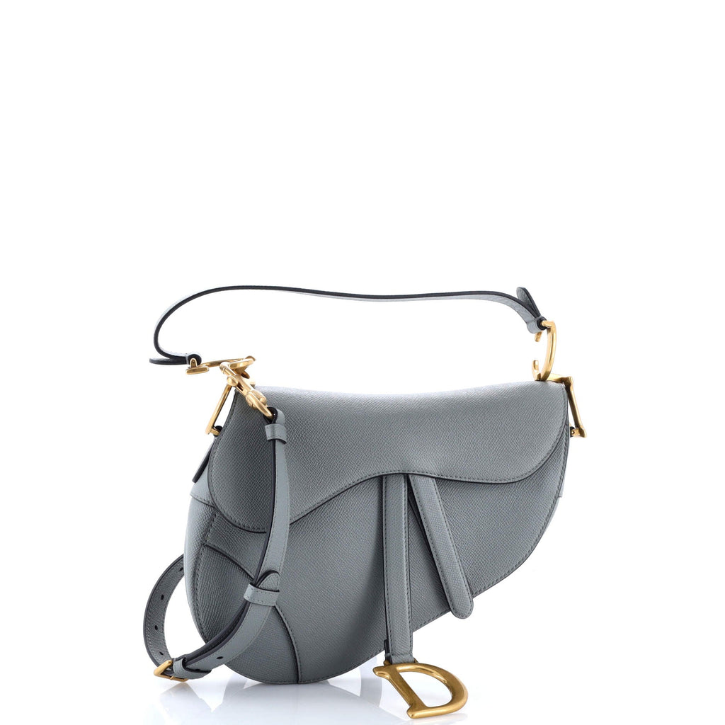 Saddle Handbag with Strap Leather Medium