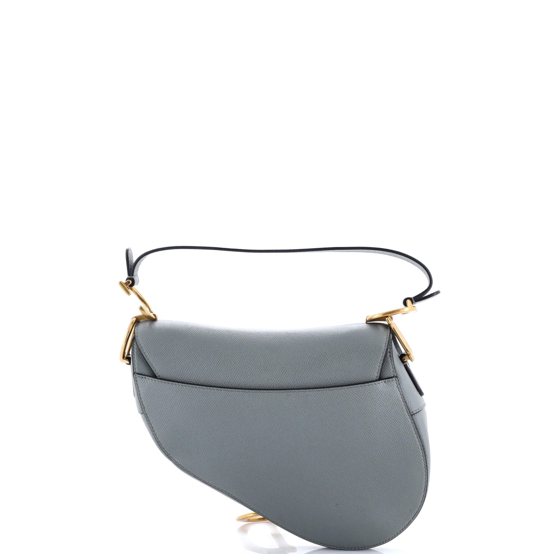 Saddle Handbag with Strap Leather Medium
