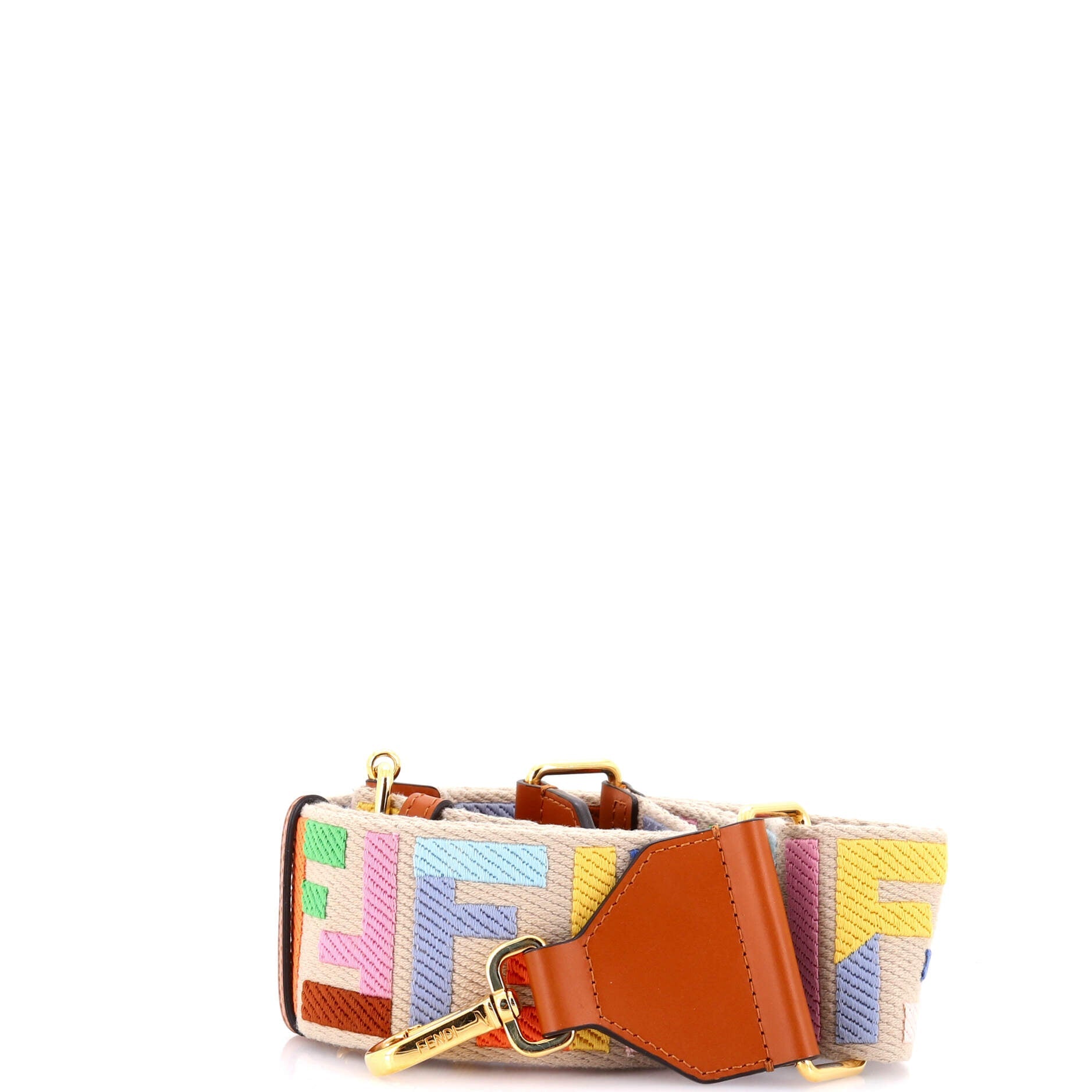 Strap You Shoulder Strap Multicolor Zucca Canvas with Leather