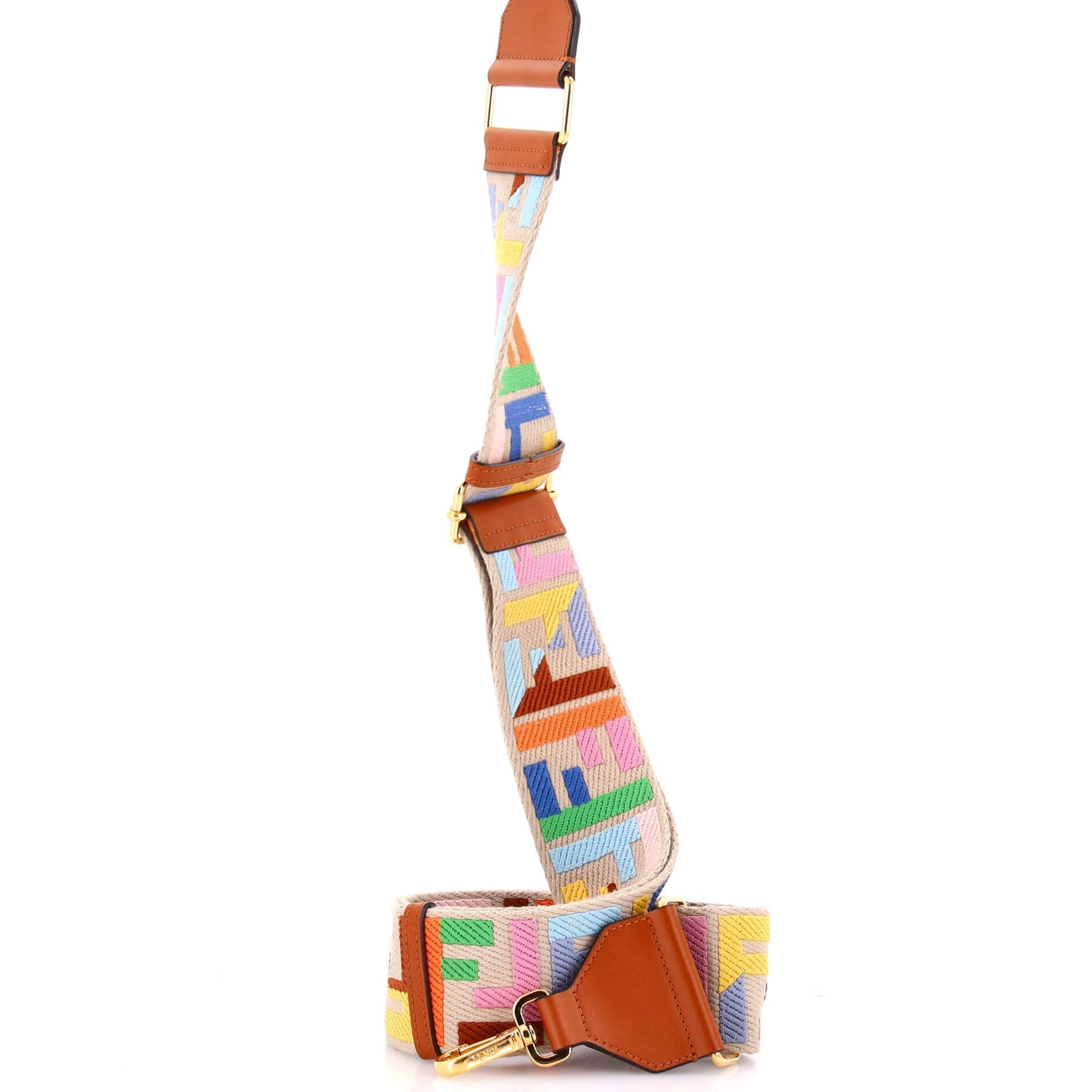 Strap You Shoulder Strap Multicolor Zucca Canvas with Leather