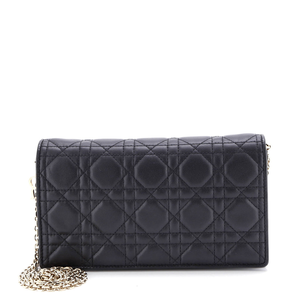 Lady Dior Chain Pouch Cannage Quilt Lambskin
