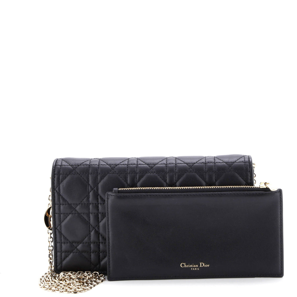 Lady Dior Chain Pouch Cannage Quilt Lambskin