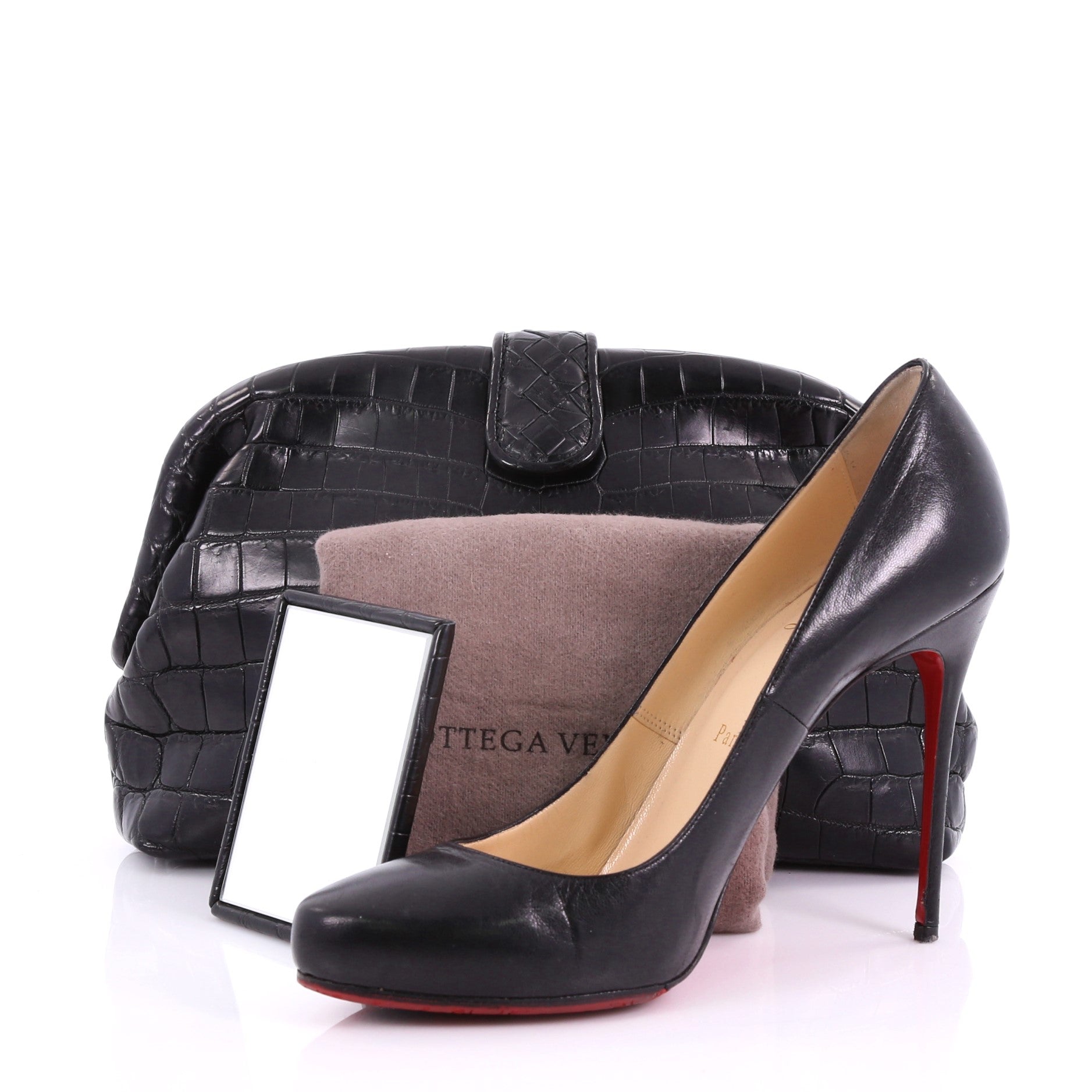 Lauren 1980 Clutch Crocodile Small