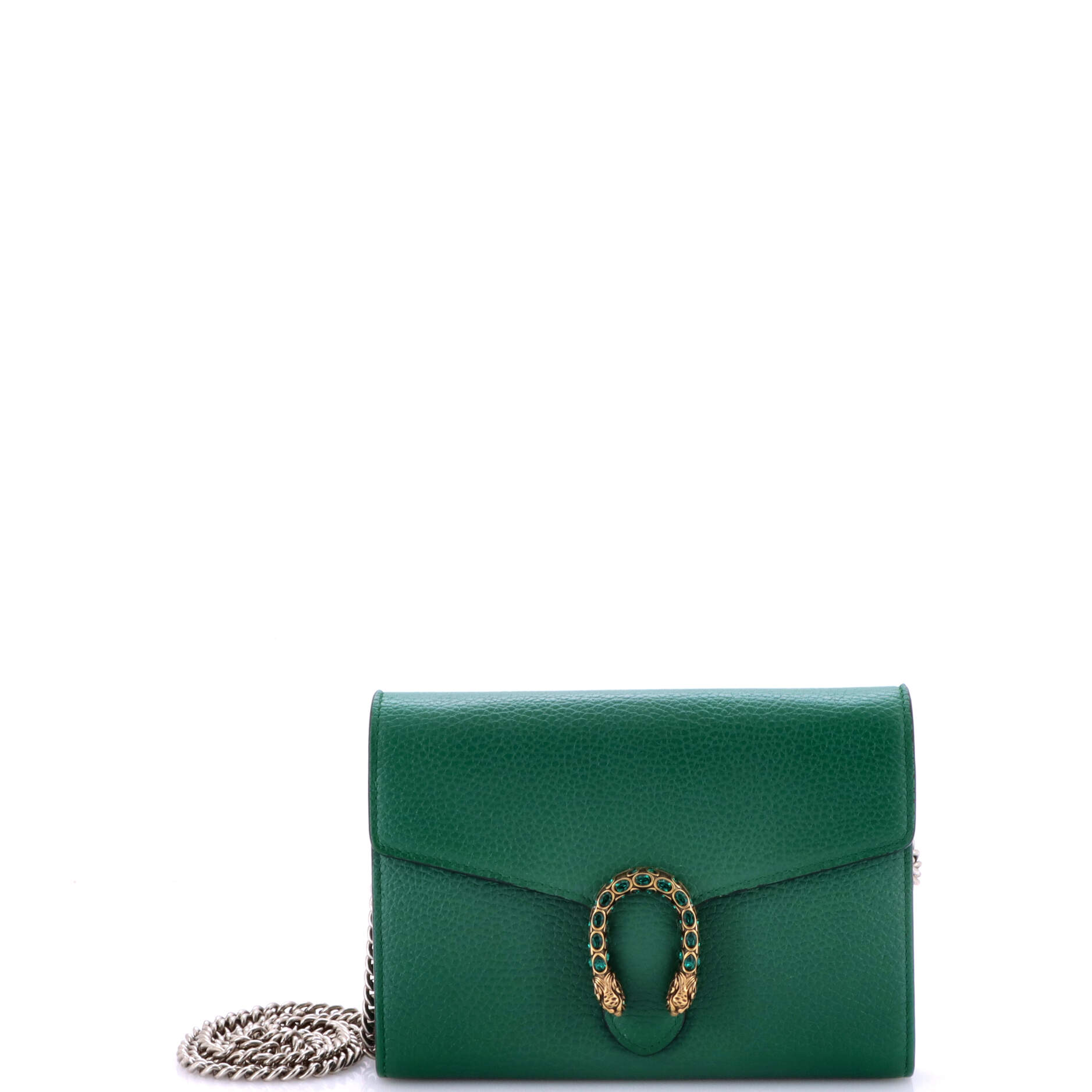 Dionysus Chain Wallet Leather with Embellished Detail Small