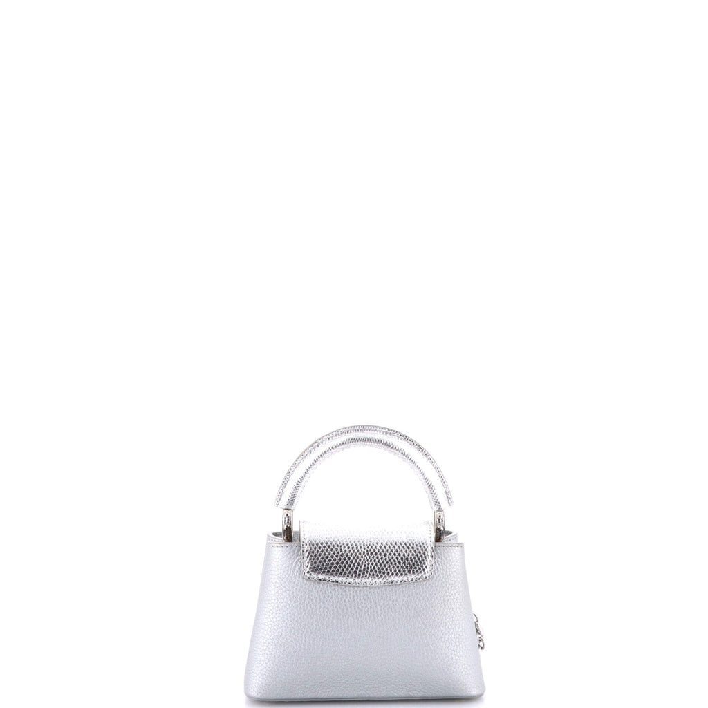 Flower Chain Capucines Bag Leather with Lizard Mini