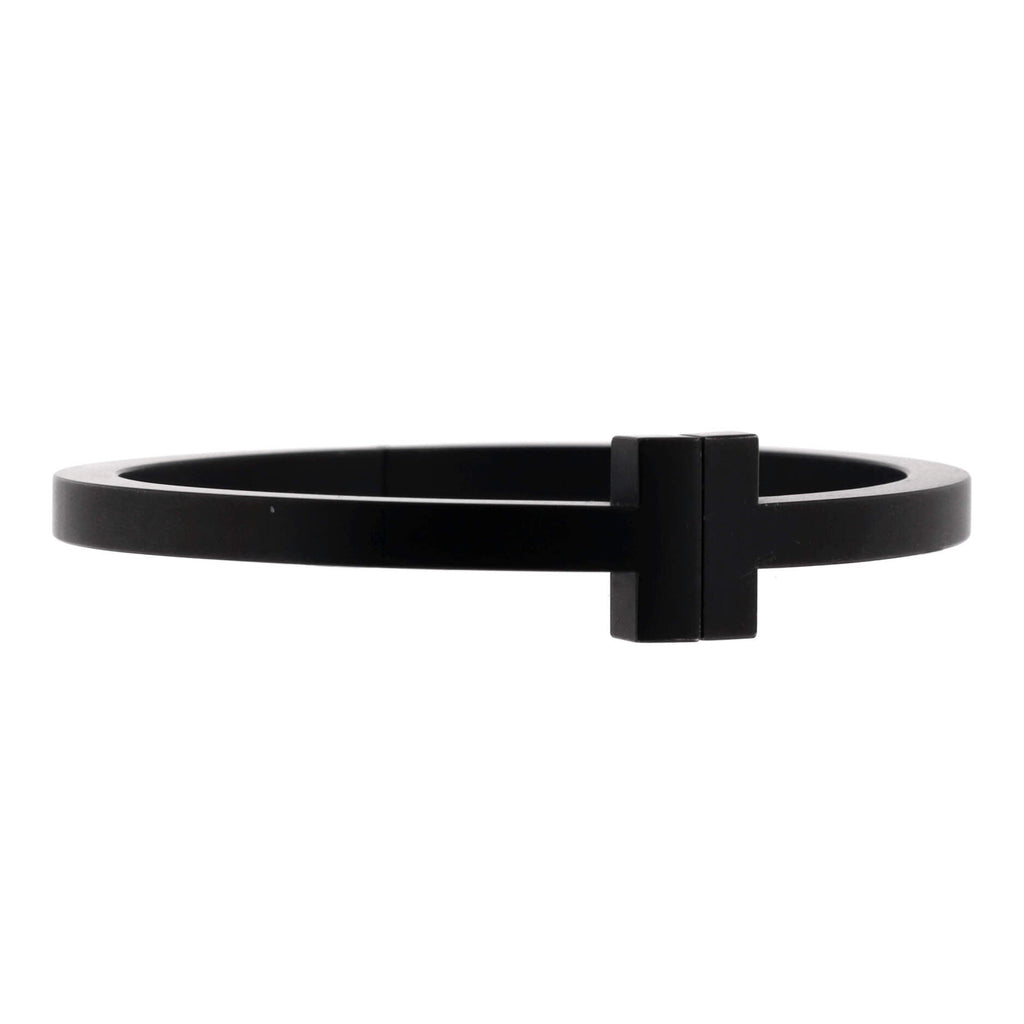 T Square Bracelet Black Coated Steel