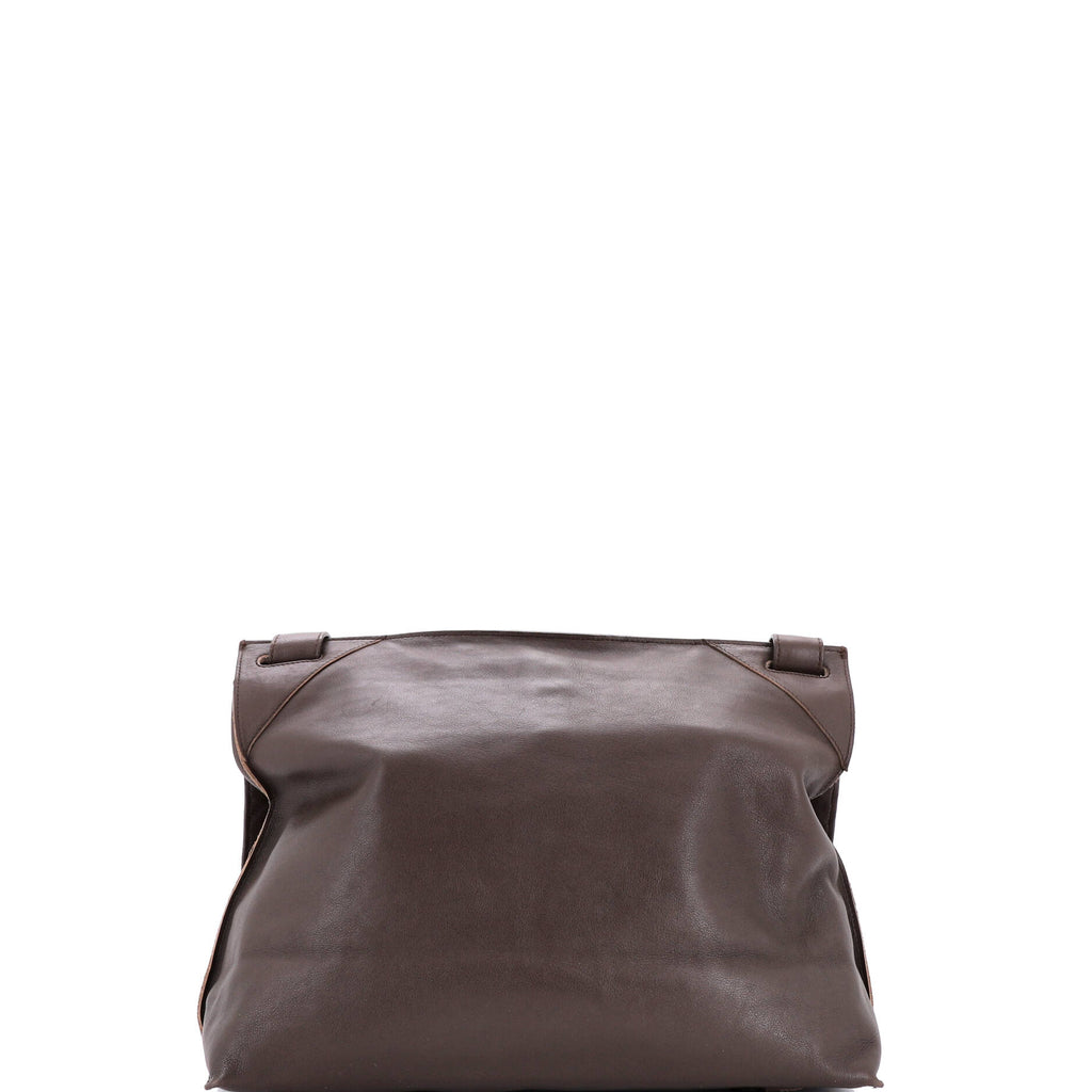 Square Panelled Messenger Bag Intrecciato Nappa Large