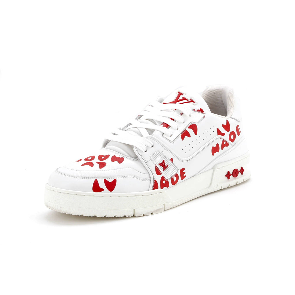 Men's Nigo LV Trainer Sneakers Limited Edition Printed Leather