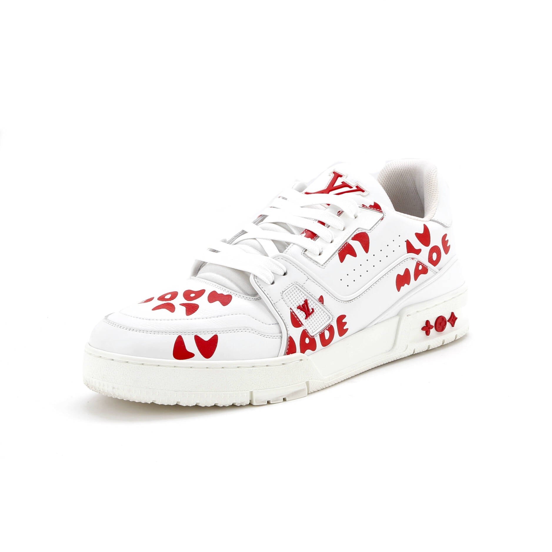 Men's Nigo LV Trainer Sneakers Limited Edition Printed Leather