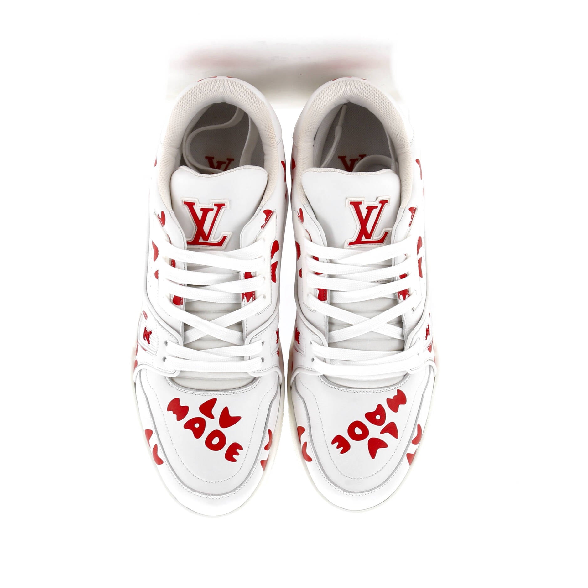 Men's Nigo LV Trainer Sneakers Limited Edition Printed Leather