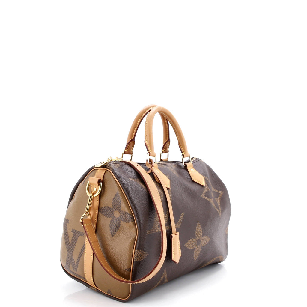 Speedy Bandouliere Bag Reverse Monogram Giant 30