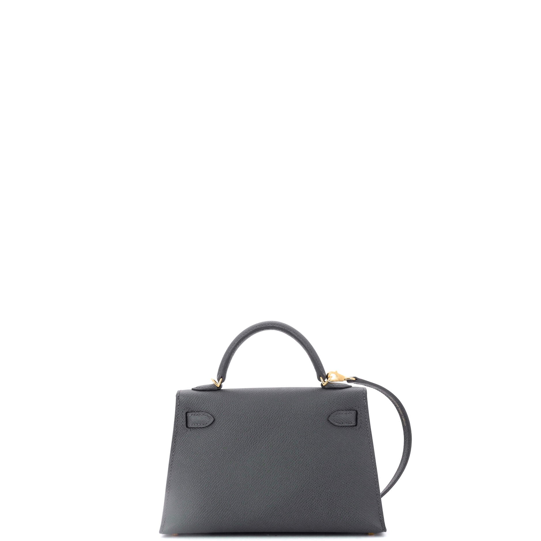 Kelly Mini II Bag Vert Mangrove Epsom with Gold Hardware 20
