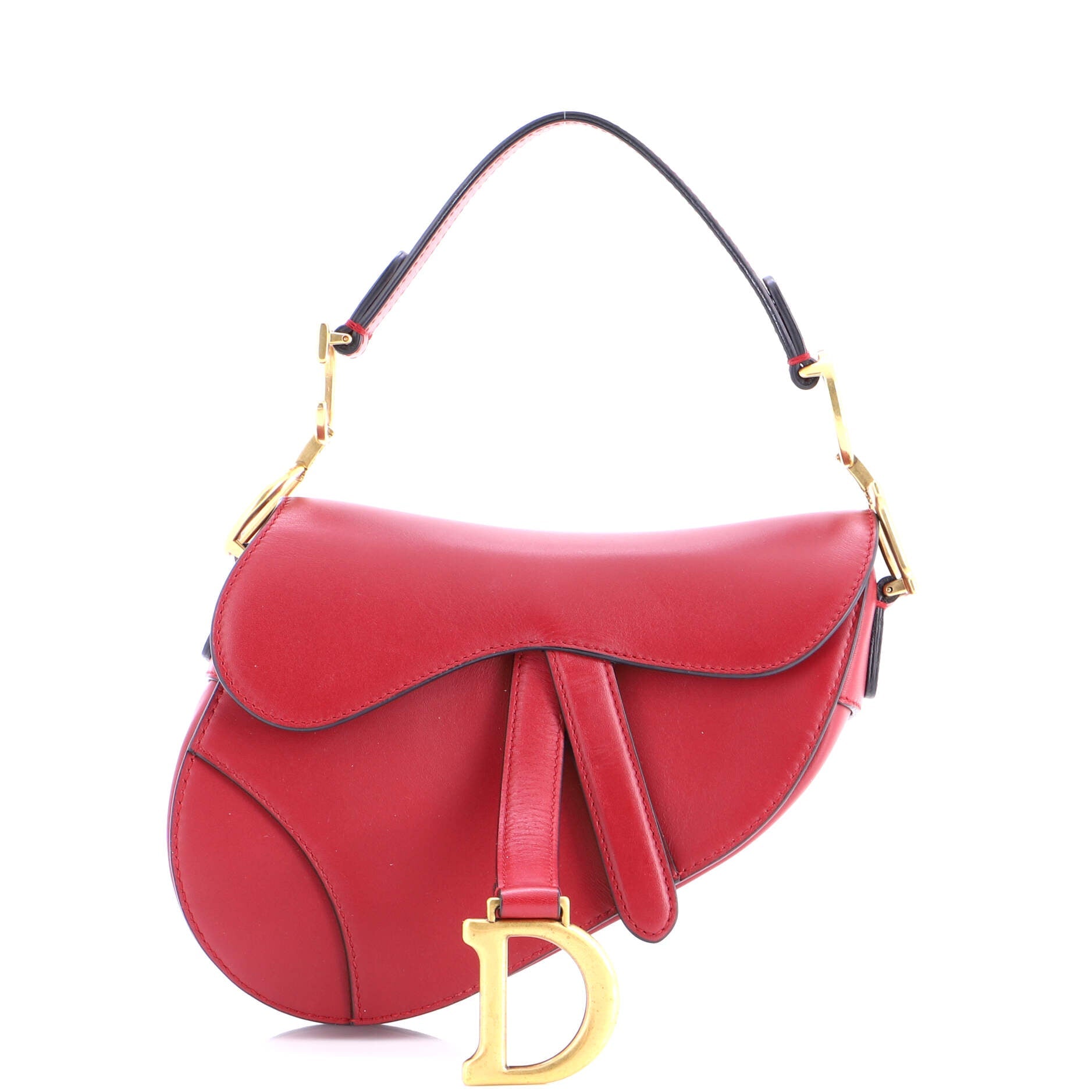Saddle Handbag Leather Mini