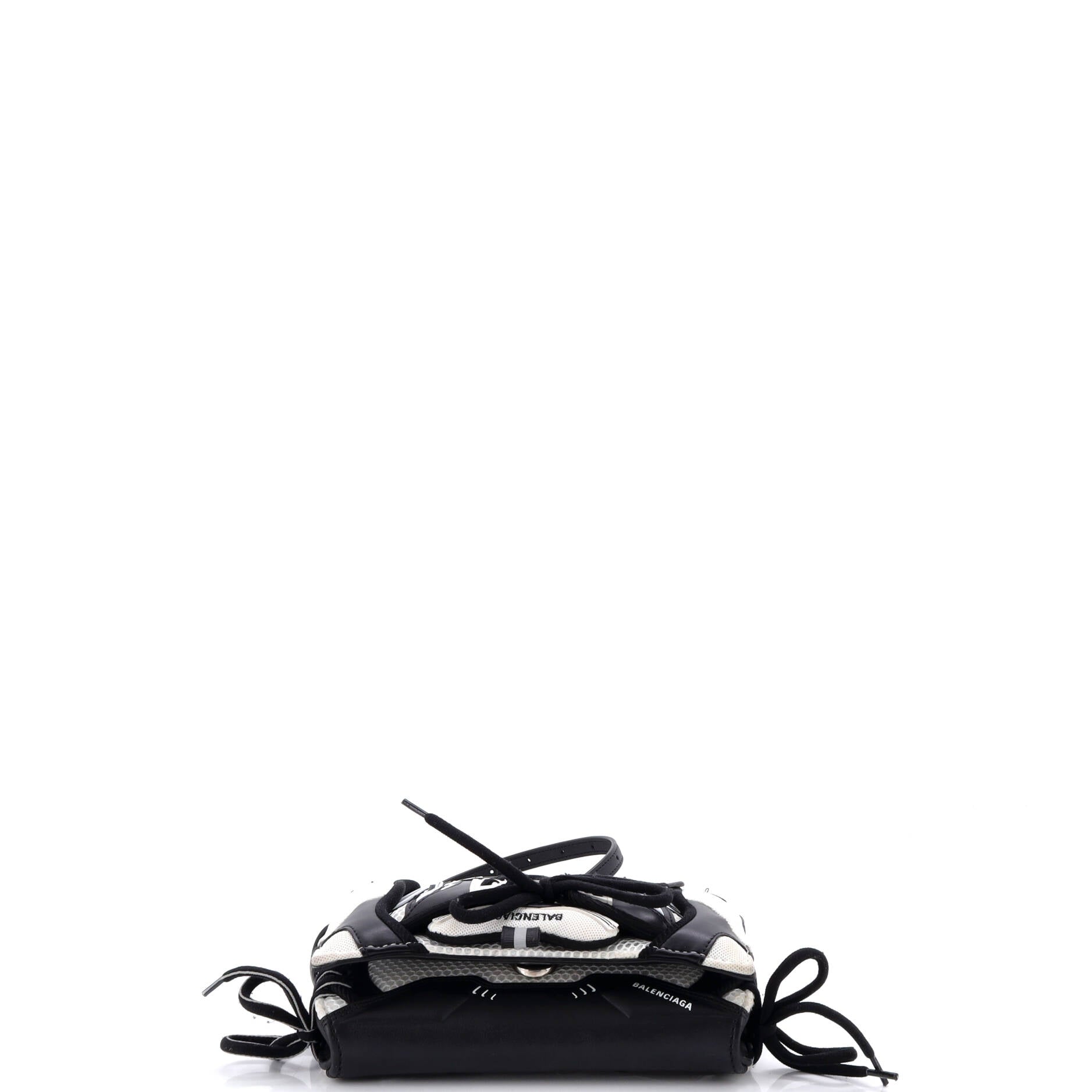 SneakerHead Flap Crossbody Bag Mesh and Faux Leather Small