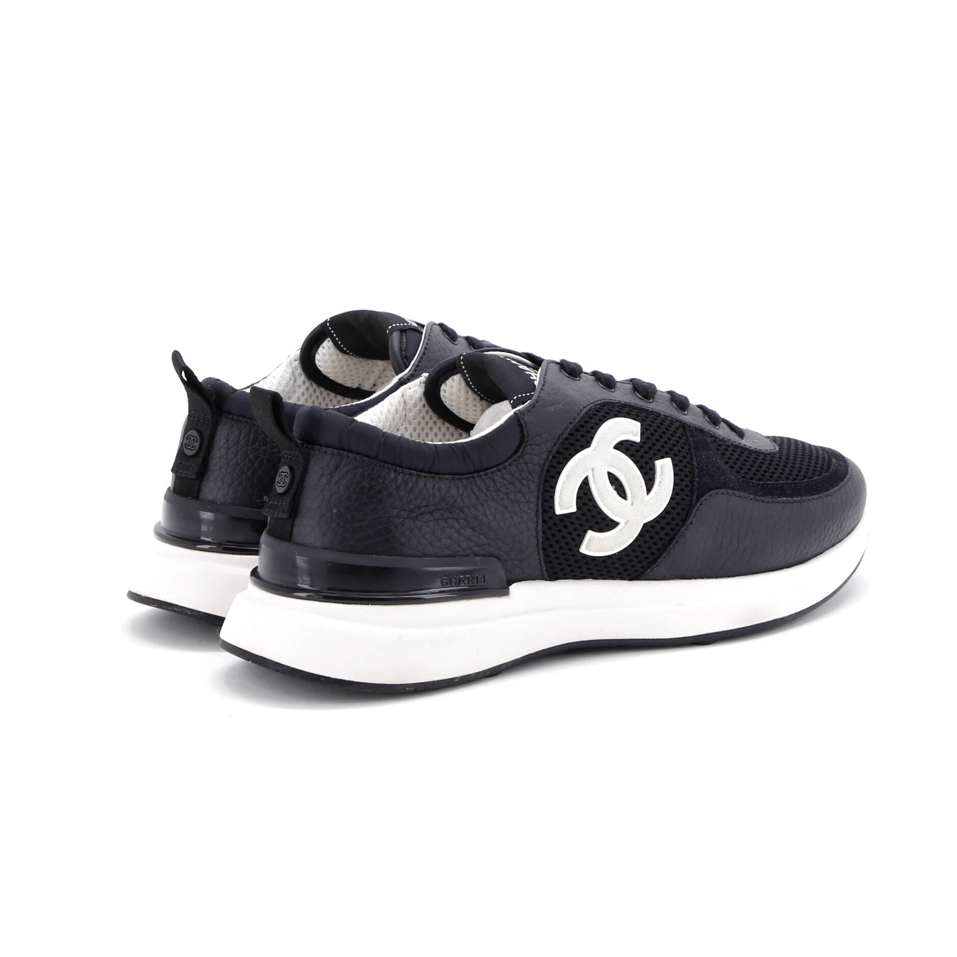 Women's CC Low-Top Sneakers Leather and Mesh