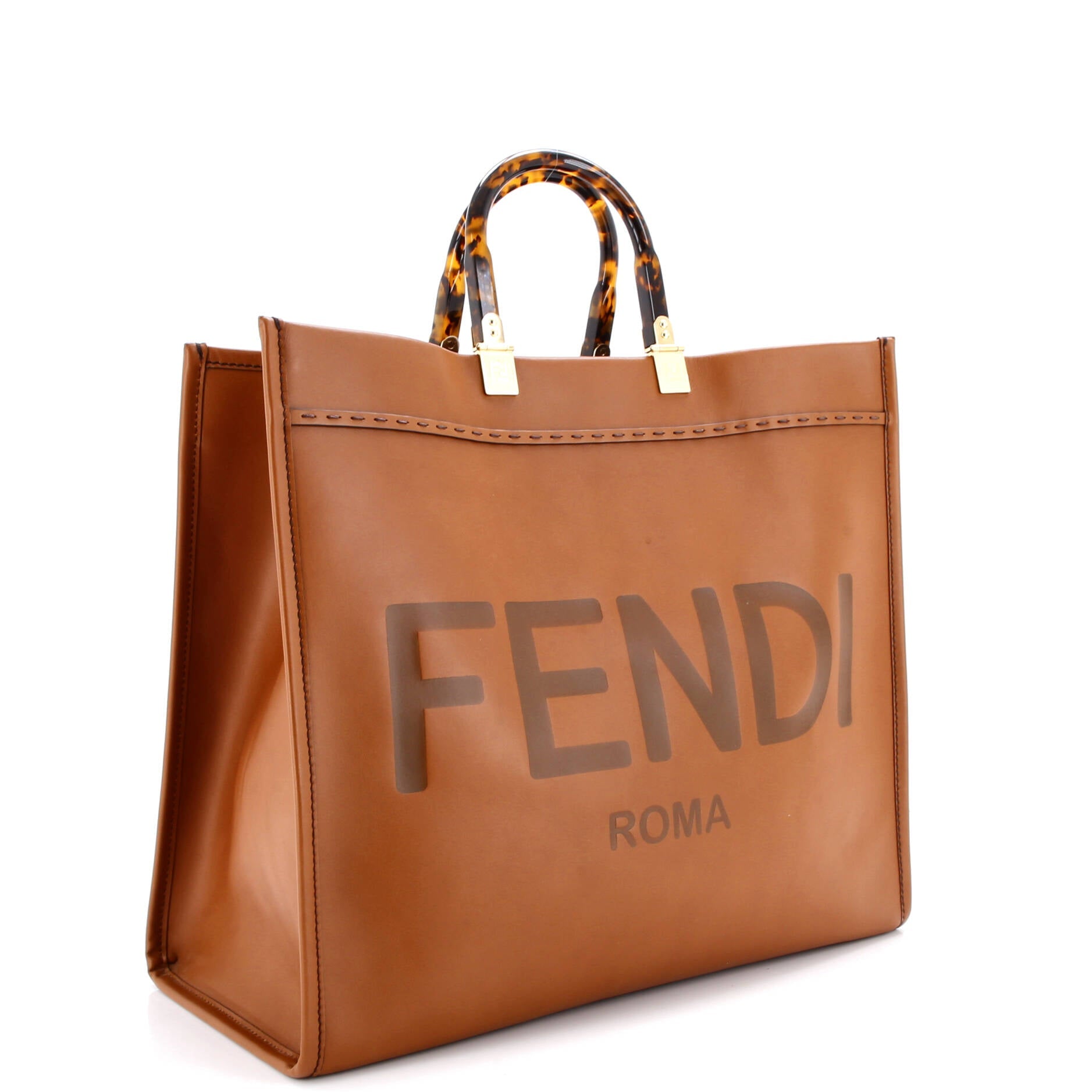 Sunshine Shopper Tote Leather Large