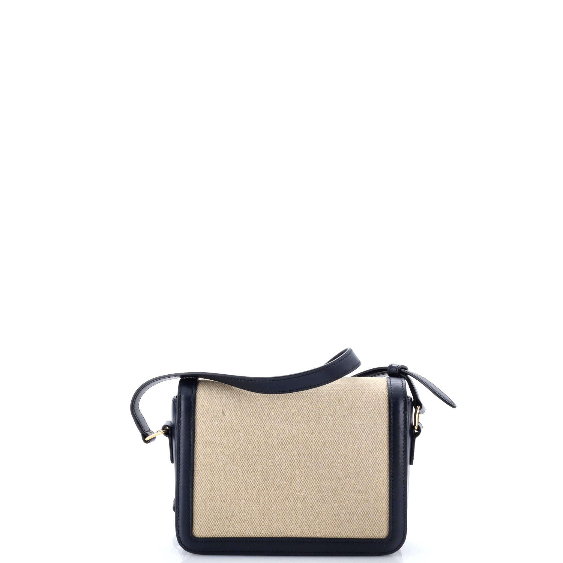 Triomphe Shoulder Bag Canvas with Leather Teen