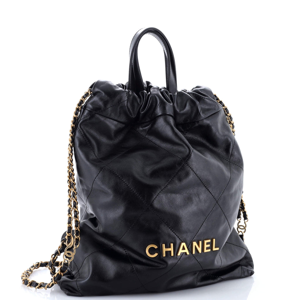 22 Chain Backpack Quilted Calfskin Medium