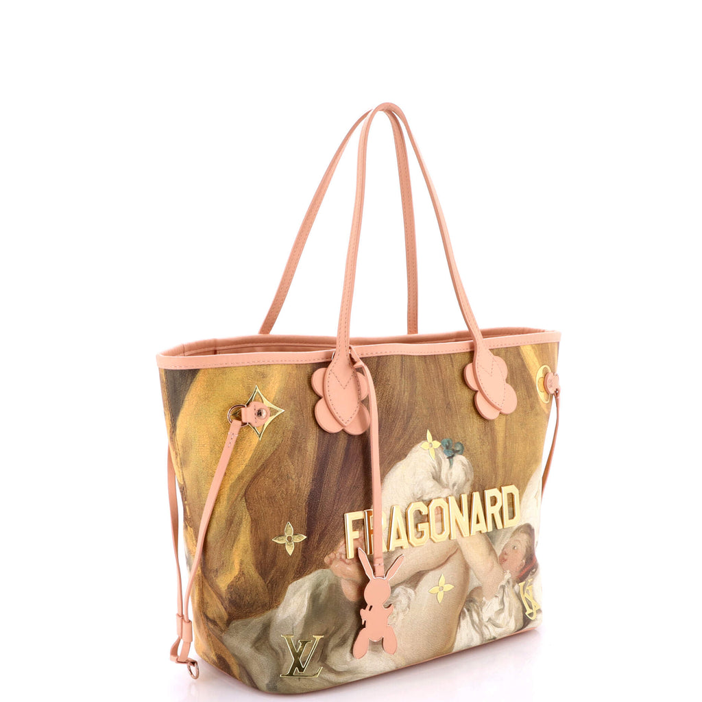 Neverfull NM Tote Limited Edition Jeff Koons Fragonard Print Canvas MM