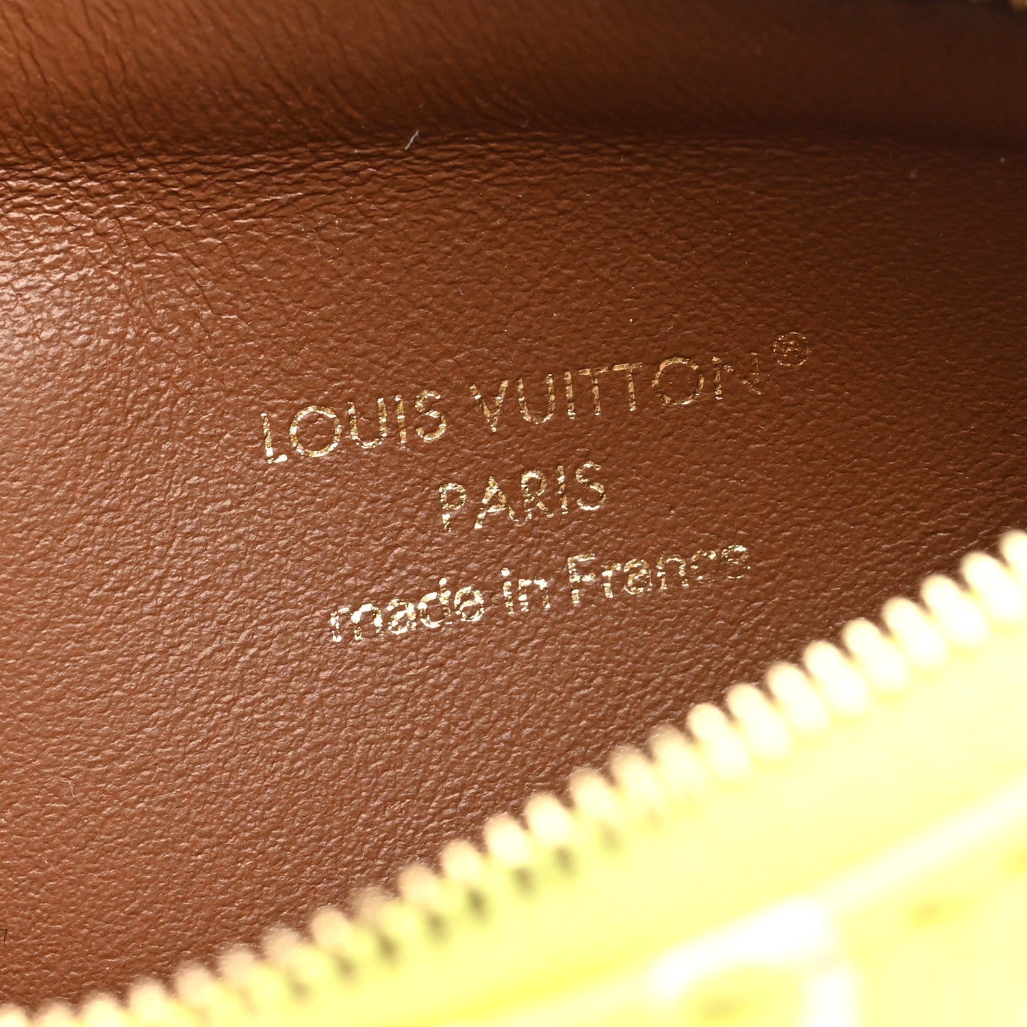 Calfskin Monogram P9 Pouch Lemonade Yellow