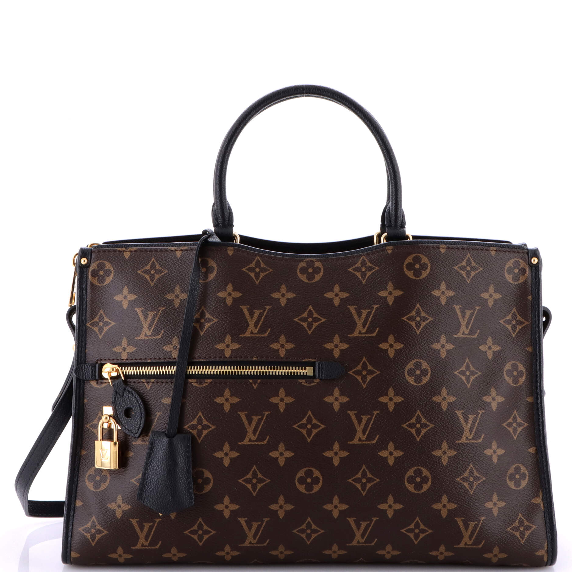 Popincourt NM Handbag Monogram Canvas with Leather MM