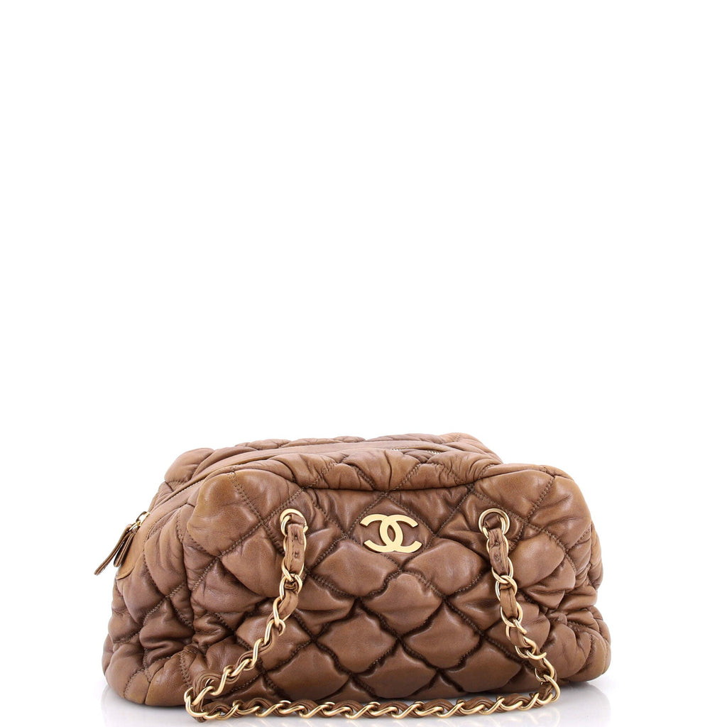 Bubble Bowler Bag Quilted Lambskin Medium